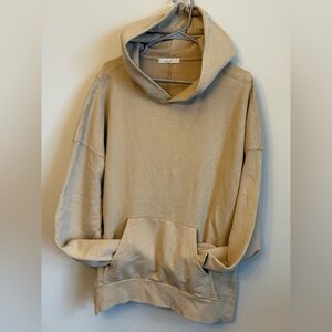 mnml Tan Oversized Cotton Hoodie XL Minimalist Drop Shoulder Streetwea